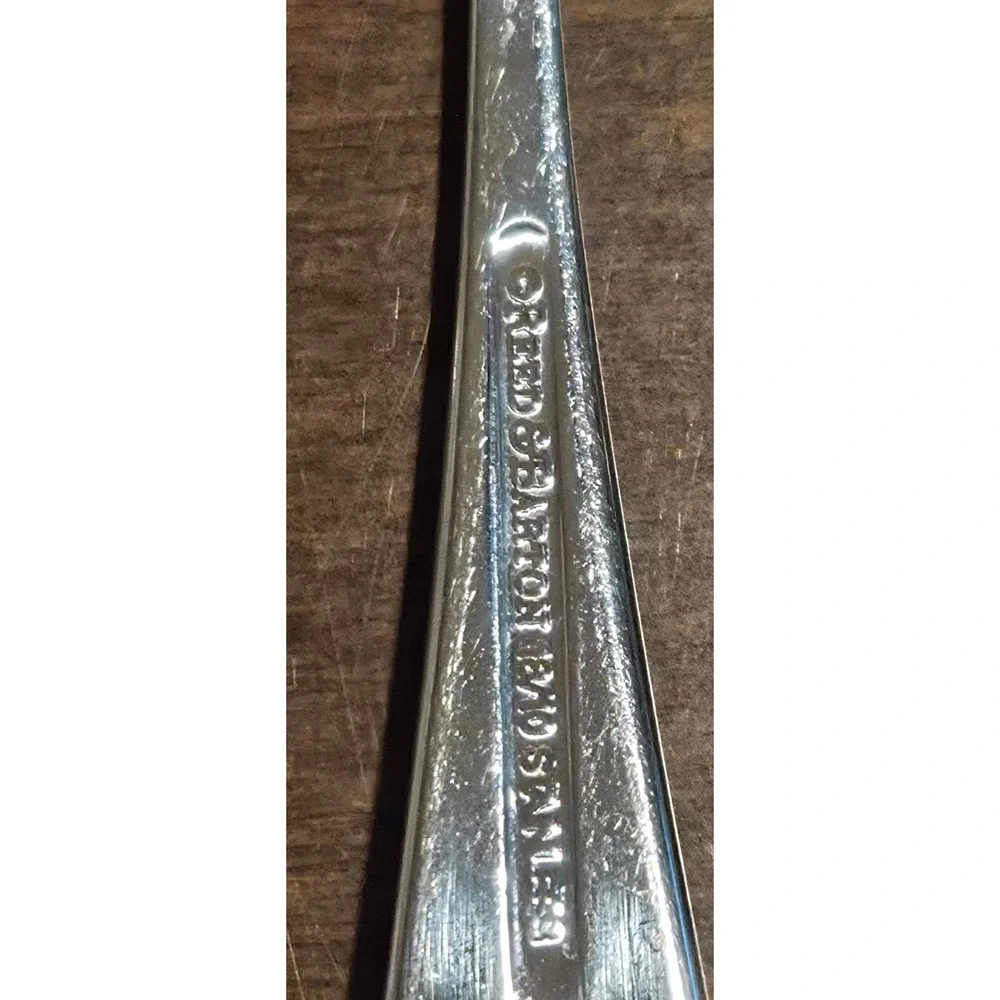 Reed & Barton 18/10 Stainless Steel Dayton Teaspoons Set of 4 Glossy Flatware